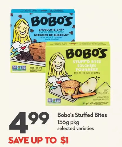 Longo's Bobo's stuffed bites offer