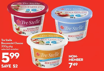 Longo's Tre stelle bocconcini cheese offer
