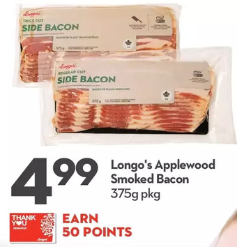 Longo's Longo's applewood smoked bacon offer