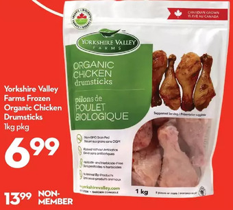 Longo's Yorkshire valley farms frozen organic chicken drumsticks offer
