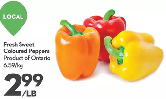 Longo's Fresh sweet coloured peppers offer