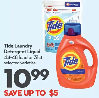 Longo's Tide laundry detergent liquid offer