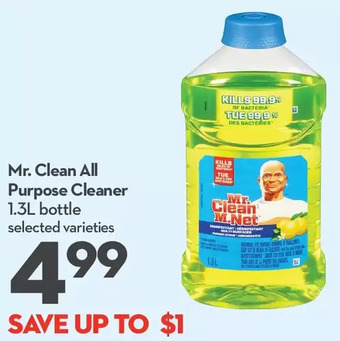 Longo's Mr. clean all purpose cleaner offer