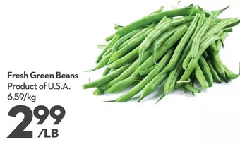 Longo's Fresh green beans offer