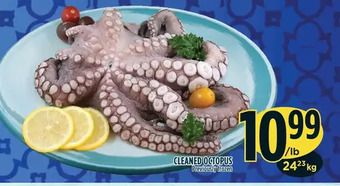 Marché Adonis Cleaned octopus offer