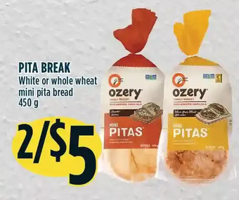 Marché Adonis Pita break white or whole wheat mini pita bread offer