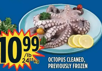 Marché Adonis Octopus cleaned, previously frozen offer