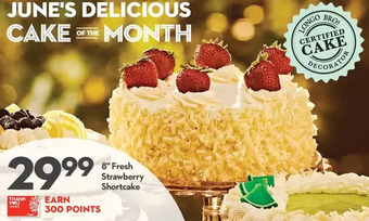 Longo's 8 fresh strawberry shortcake offer