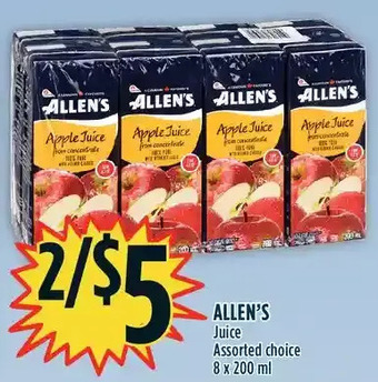 Marché Adonis Allen's juice offer