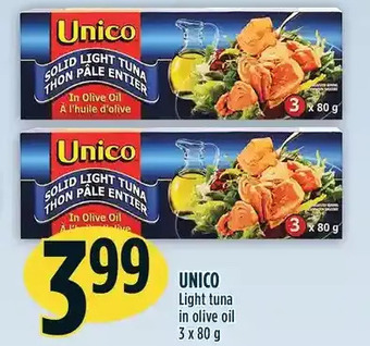 Marché Adonis Unico light tuna in olive oil offer