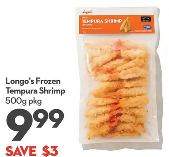 Longo's Longo's frozen tempura shrimp offer
