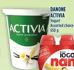 Marché Adonis Danone activia yogurt offer