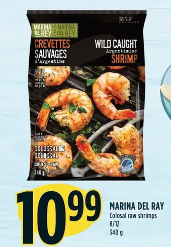 Marché Adonis Marina del ray colosal raw shrimps offer