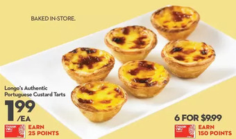 Longo's Longo's authentic portuguese custard tarts offer