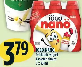 Marché Adonis Iogo nano drinkable yogurt offer