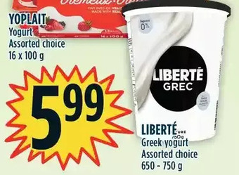 Marché Adonis Liberté greek yogurt offer
