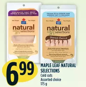 Marché Adonis Maple leaf natural selections cold cuts offer