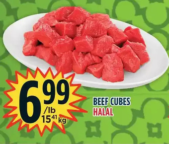 Marché Adonis Beef cubes halal offer