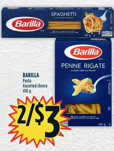 Marché Adonis Barilla pasta offer
