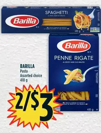 Marché Adonis Barilla pasta offer