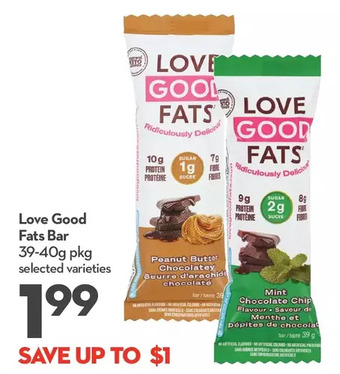 Longo's Love good fats bar offer