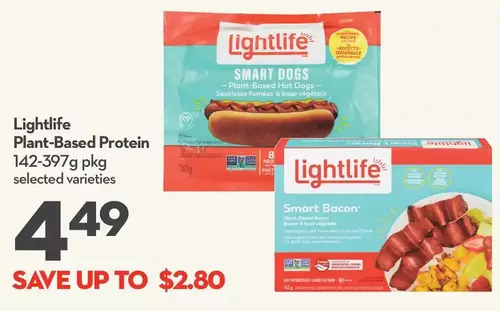 Longo's Lightlife plant-based protein offer