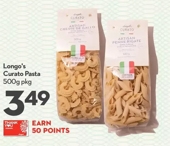 Longo's Longo's curato pasta offer
