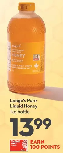 Longo's Longo's pure liquid honey offer