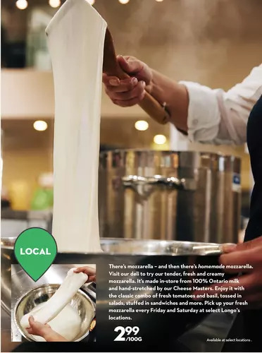 Longo's Mozzarella cheese offer