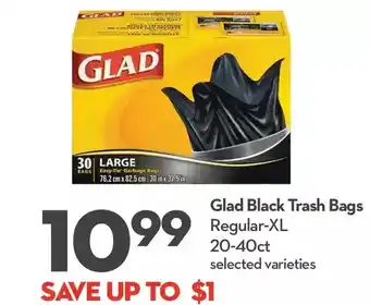 Longo's Glad black trash bags offer