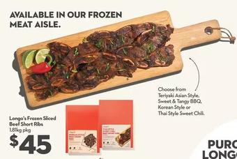 Longo's Longo's frozen sliced beef short ribs offer