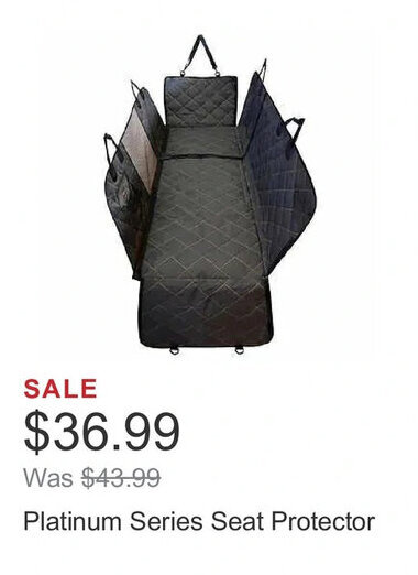 Costco Platinum Series Seat Protector offer