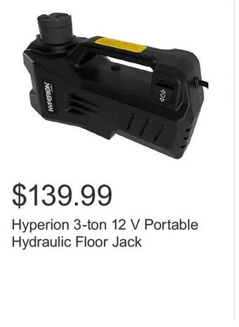 Costco Hyperion 3-ton 12 V Portable Hydraulic Floor Jack offer