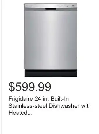 Costco Frigidaire 24 in. Built-In Stainless-steel Dishwasher with Heated... offer