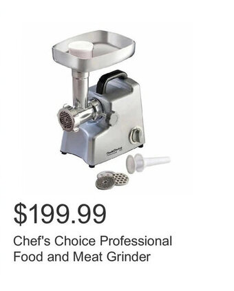 Costco Chef's Choice Professional Food and Meat Grinder offer