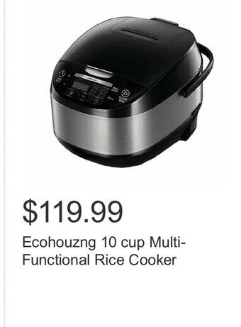 Costco Ecohouzng 10 cup Multi-Functional Rice Cooker offer