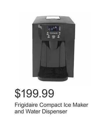 Costco Frigidaire Compact Ice Maker and Water Dispenser offer