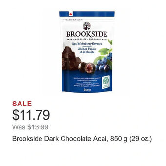 Costco Brookside Dark Chocolate Acai, 850 g (29 oz.) offer