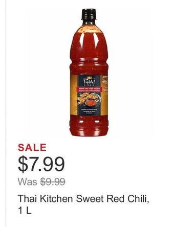 Costco Thai Kitchen Sweet Red Chili, 1 L offer