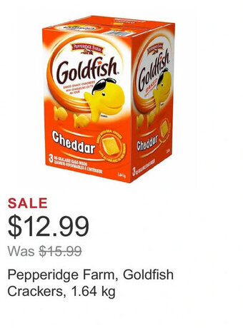 Costco Pepperidge Farm, Goldfish Crackers, 1.64 kg offer