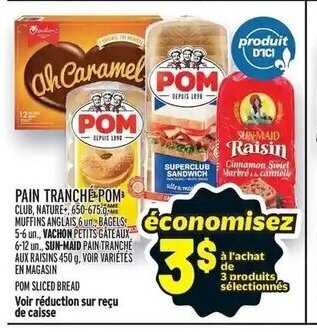 Metro PAIN TRANCHE POM offer