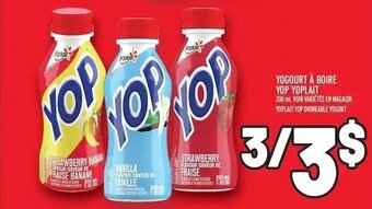 Metro YOGOURT À BOIRE YOP YOPLAIT 200 ml offer