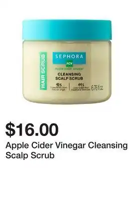 Sephora Apple cider vinegar cleansing scalp scrub offer
