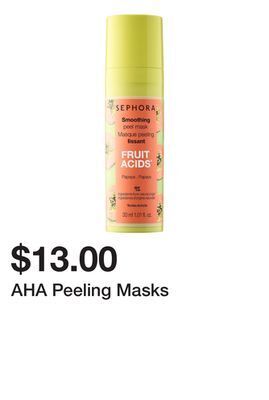 Sephora Aha peeling masks offer
