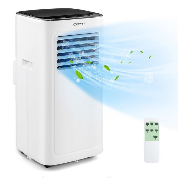 Best Buy Costway 9000 btu portable air conditioner 3-in-1 ac unit with cool dehum fan sleep mode offer