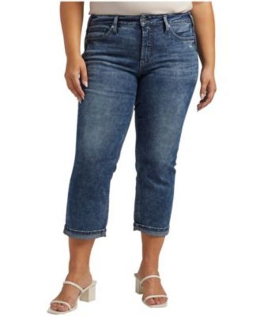 Mark's Women's suki curvy fit mid rise capri jeans - plus size offer