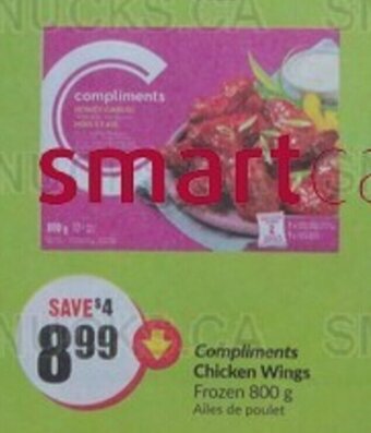FreshCo Compliments Chicken Wings Frozen 800 g offer