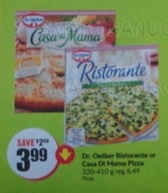 FreshCo Dr. Oetker Ristorante or Casa Di Mama Pizza 320-410 g offer