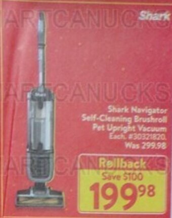 Walmart Shark Navigator Self-Cleaning Brushroll Pet Upright Vacuum offer