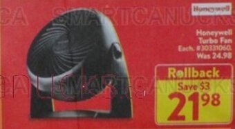 Walmart Honeywell Turbo Fan offer